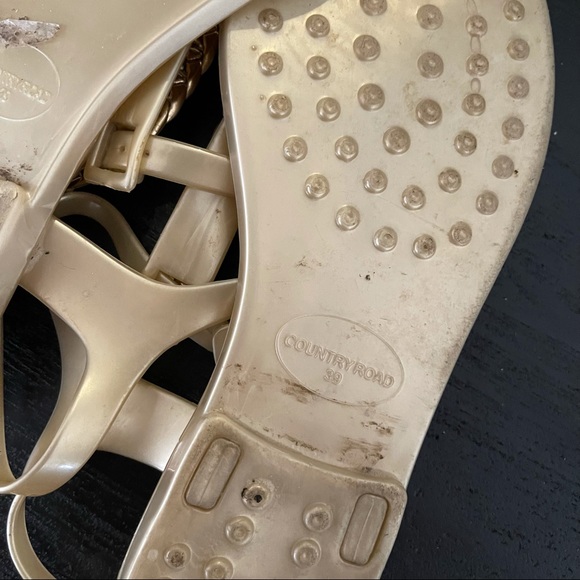 🌟HOST PICK🌟COUNTRY RD Gold chain Flat Sandals - Picture 4 of 4